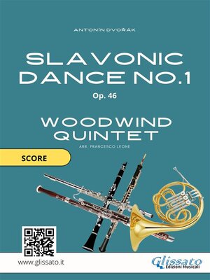 cover image of Woodwind Quintet--Slavonic Dance no.1 by Dvořák (score)